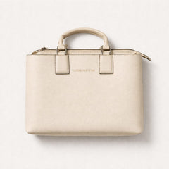 Louis Vuitton handbag in a light beige