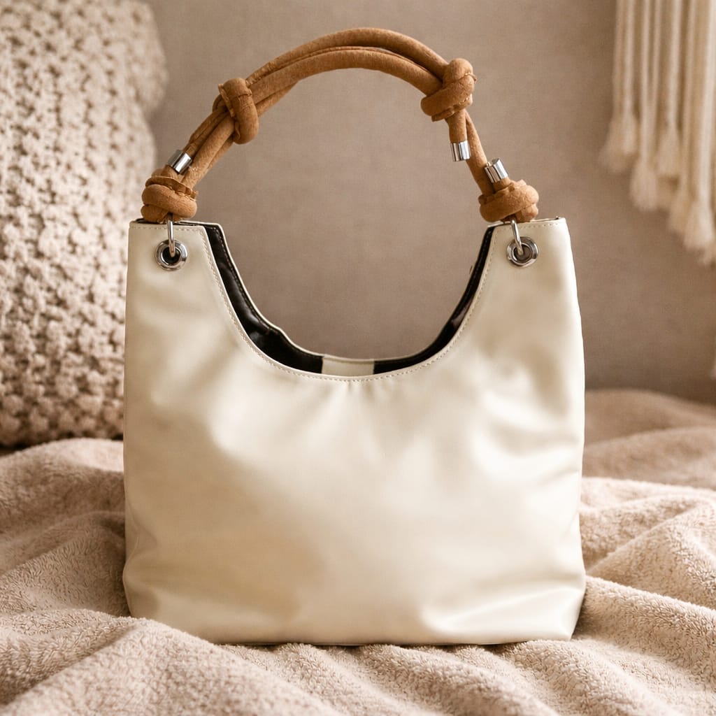  Miu Miu Nappa Ivy bag in talco leather. 